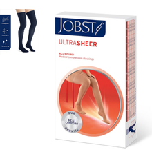 Load image into Gallery viewer, JOBST® UltraSheer Compression Stockings, 15-20 mmHg,BLACK, Thigh high 醫療級壓力襪(美國治療師推薦) (入門級黑色長筒款)