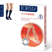 Load image into Gallery viewer, JOBST® UltraSheer Compression Stockings, 15-20 mmHg,BLACK, Knee high 醫療級壓力襪(美國治療師推薦) (入門級黑色膝下款)