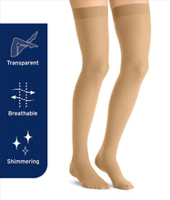 Load image into Gallery viewer, JOBST® UltraSheer Compression Stockings, 15-20 mmHg,NATURAL, Thigh high 醫療級壓力襪(美國治療師推薦) (入門級肉色長筒款)