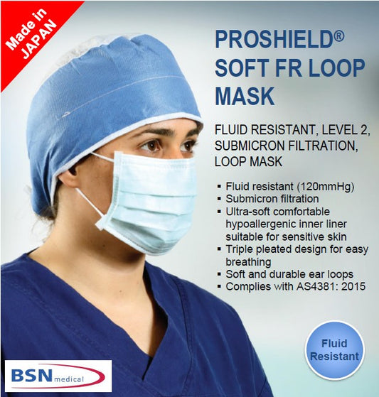 PROSHIELD®柔軟防濺掛耳式口罩(2021年4月生產,shelf life 5 years)