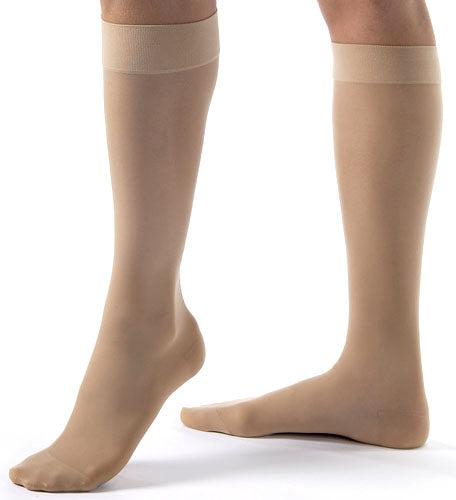 JOBST® UltraSheer Compression Stockings,靜脈/水腫醫用壓力襪, 20-30 mmHg, NATURAL, Knee high(美國治療師推薦) (進階版肉色膝下款)