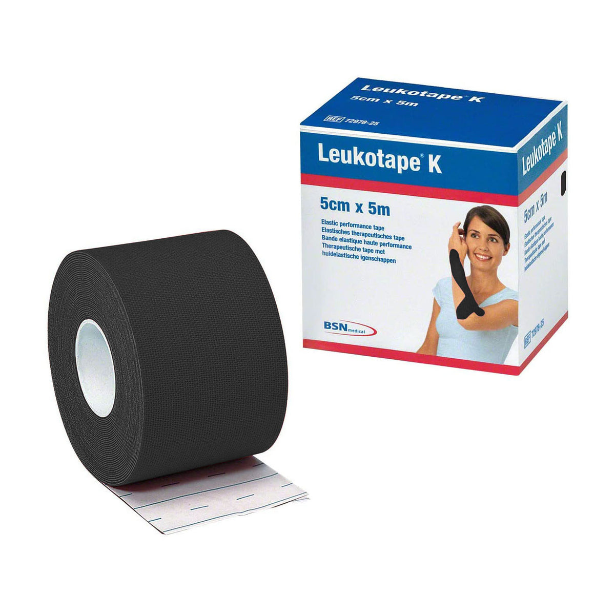 Leukotape® K Elastic Kinesiology Tape – Black (7297823) – ihealsmart