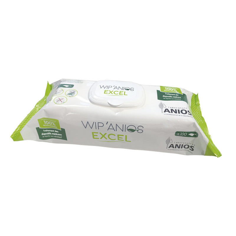 WIP’ ANIOS EXCEL 2合1 清潔消毒即用抺巾(100pcs/pk) (法國製造) (2446655Y6)
